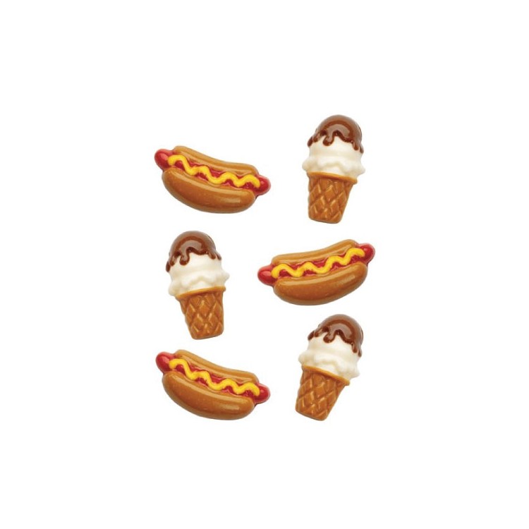 Molde Acetato para chocolate Helado y Hot Dog Wilton