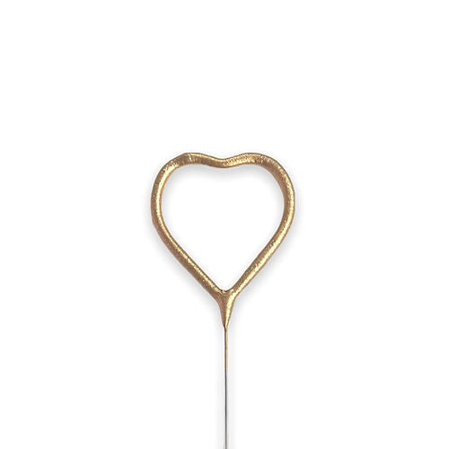 Vela de bengala corazón Oro
