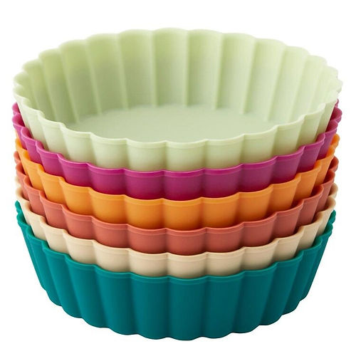 Molde mini tartas silicón 6 pzas Wilton