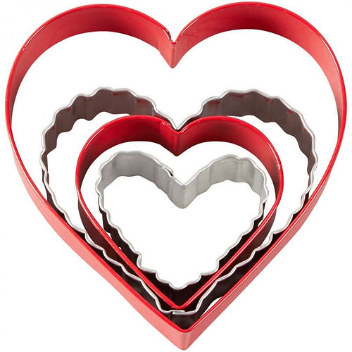Juego Cortador Metal Corazón c/4 Wilton