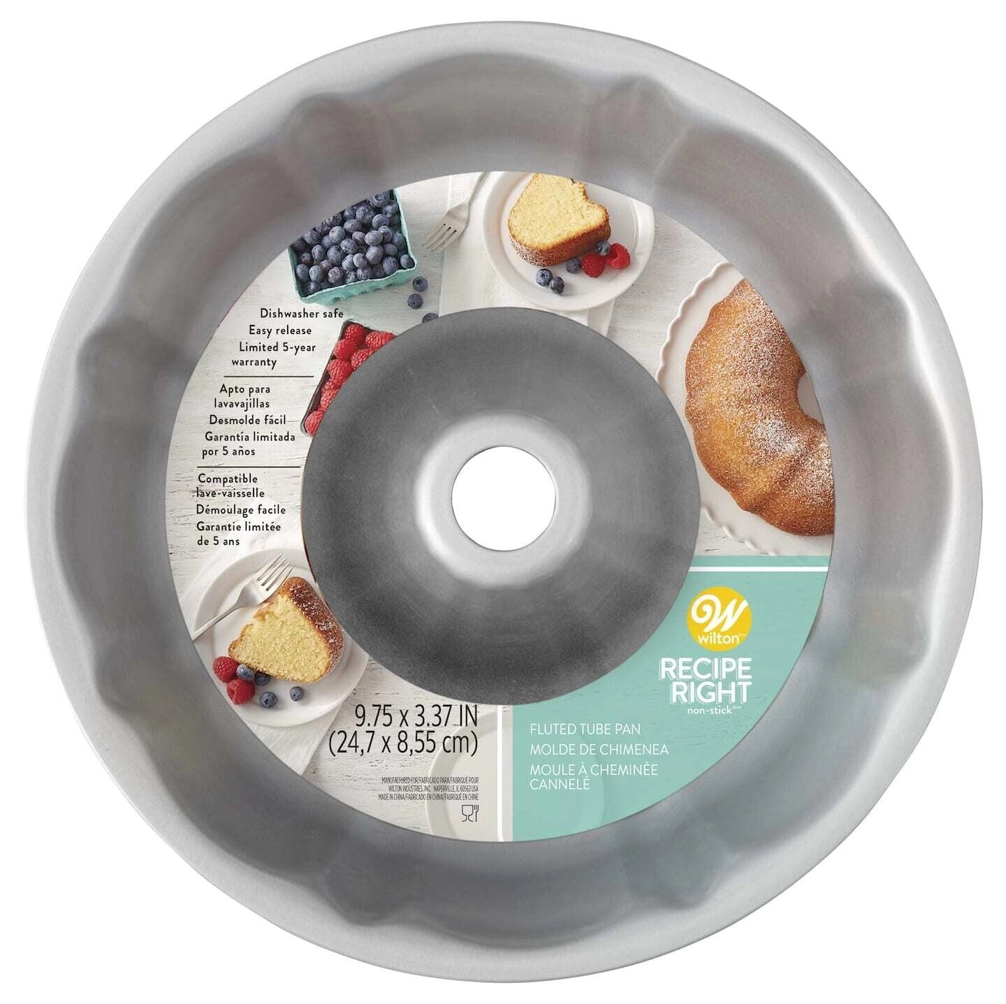 Molde Rosca Estriado Antiadherente 9.7″ (24.64 cm) Wilton