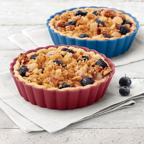 Molde mini tartas silicón 6 pzas Wilton