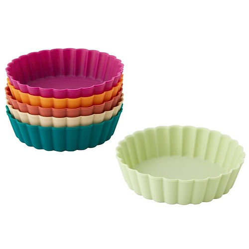 Molde mini tartas silicón 6 pzas Wilton