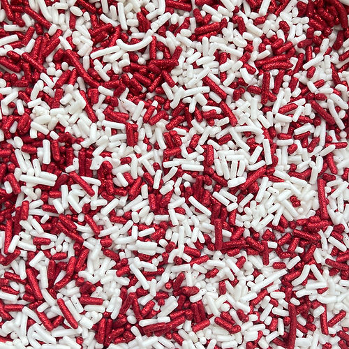 Granillo Blanco y Rojo diamantado