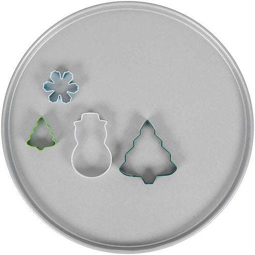 Kit De Bandeja Y Cortadores Para Galleta Navidad Wilton