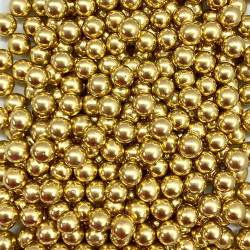 Perla Mediana Metálica Oro (7mm)