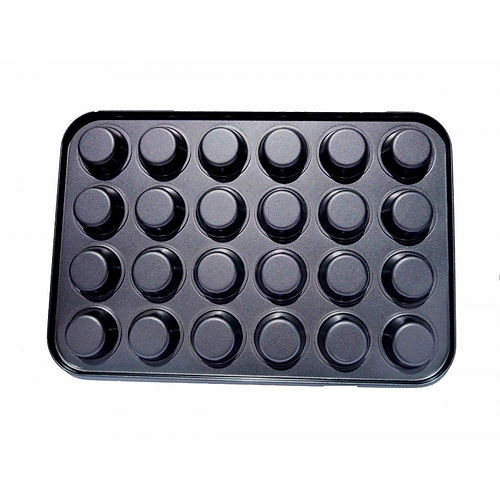 Molde Mini Cupcake Antiadherente 24 cav
