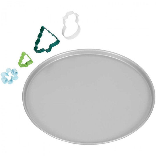 Kit De Bandeja Y Cortadores Para Galleta Navidad Wilton