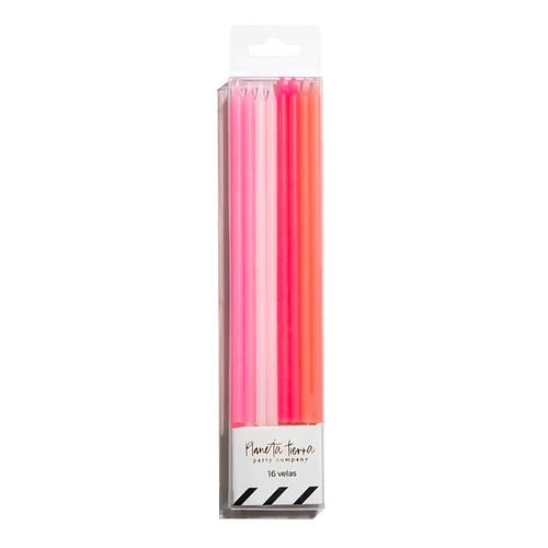 Velas Rosas y Blancas