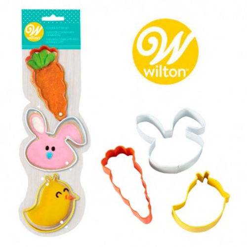 Set 3 Cortadores de Galleta Conejo Wilton