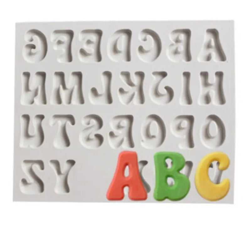 Molde de silicon letras ABC (mayúsculas)