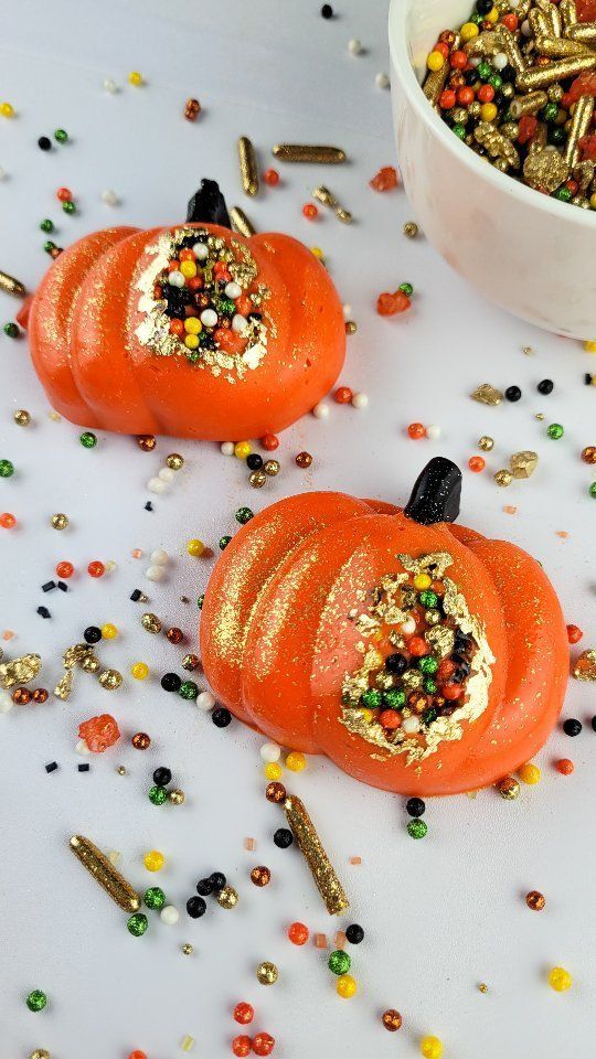 Molde de silicón de calabaza 3D 6 cavidades Halloween 🎃