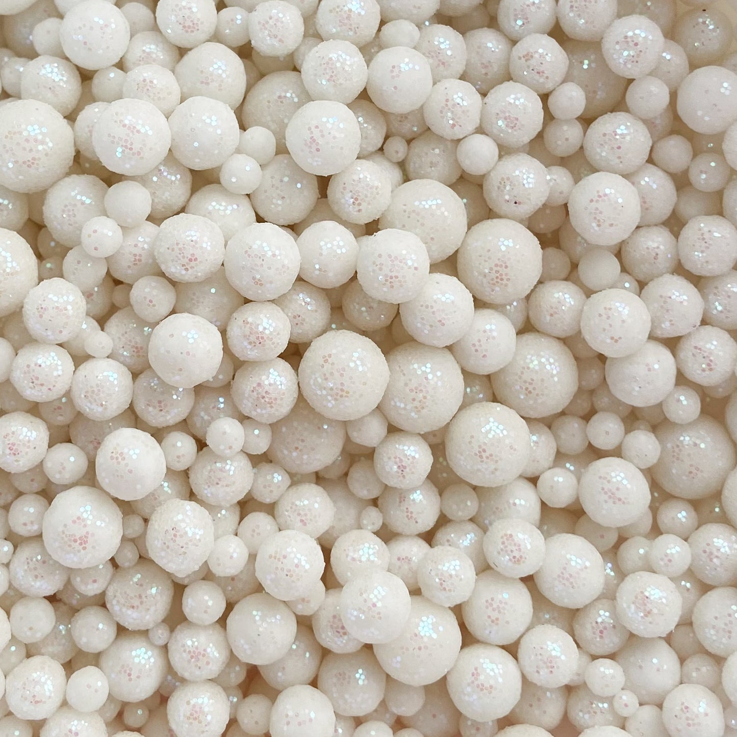 Perlas Diamantadas Blanca