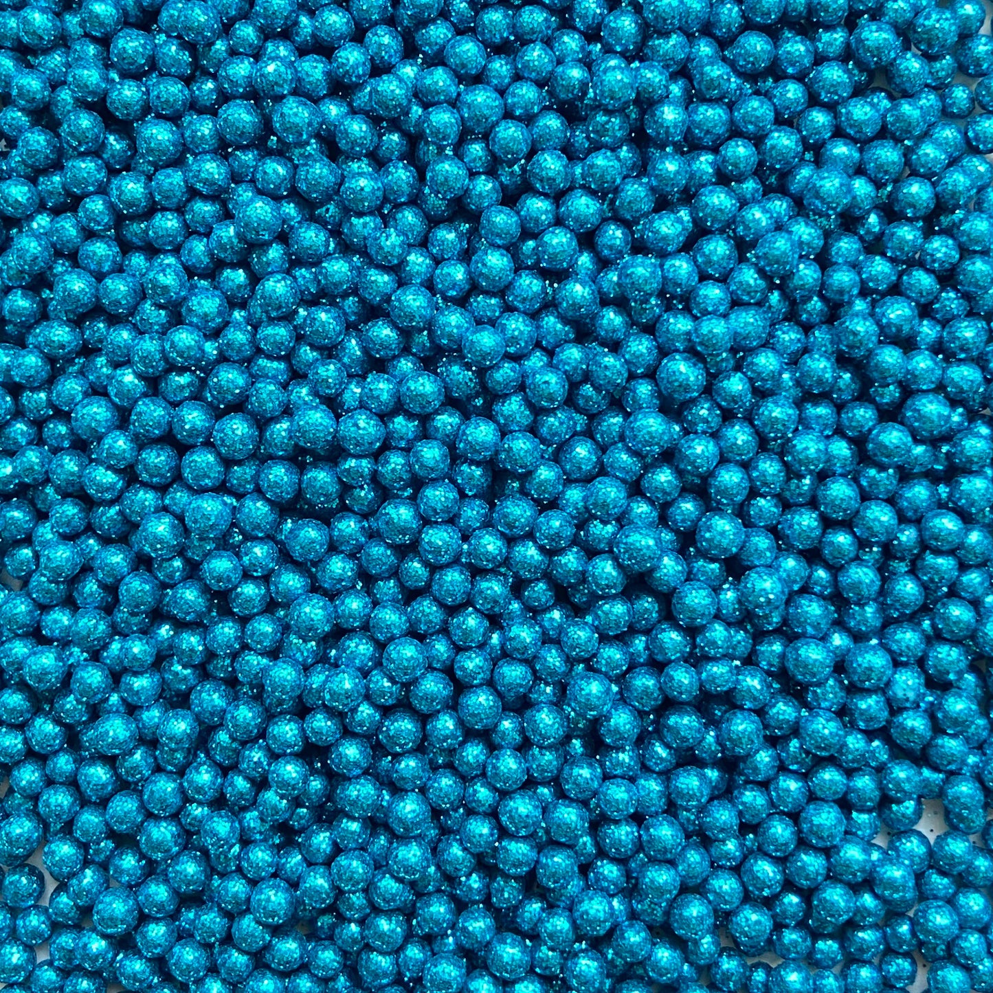 Perla Diamantada Mediana Azul Brillante