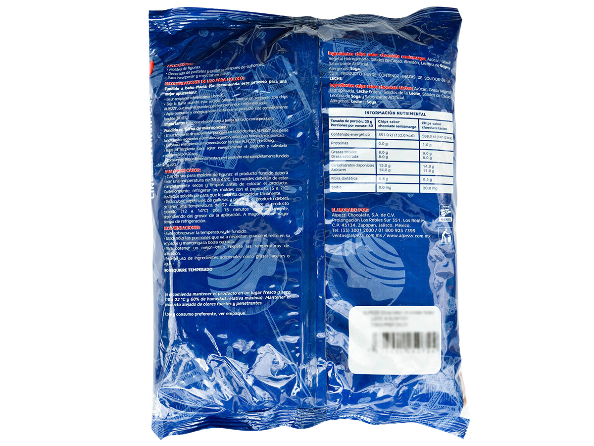 500 g Chispas chocolate de leche Alpezzi