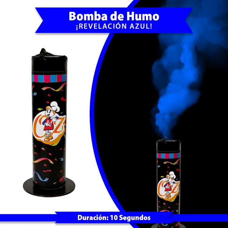 Bomba de Humo Revelación Azul