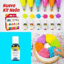 Kit 6 colores en gel 20g "Neón" - ENCO