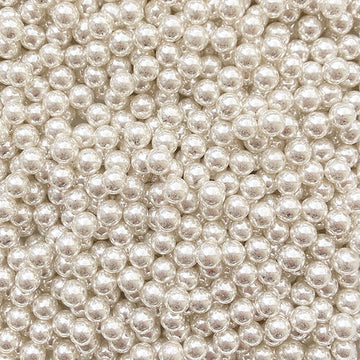 Perla Chica Metálica Plata (4mm)