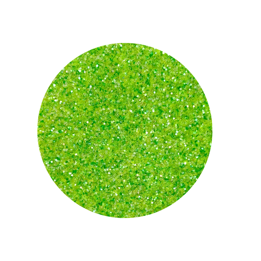 Diamantina Verde Limón Tornasol