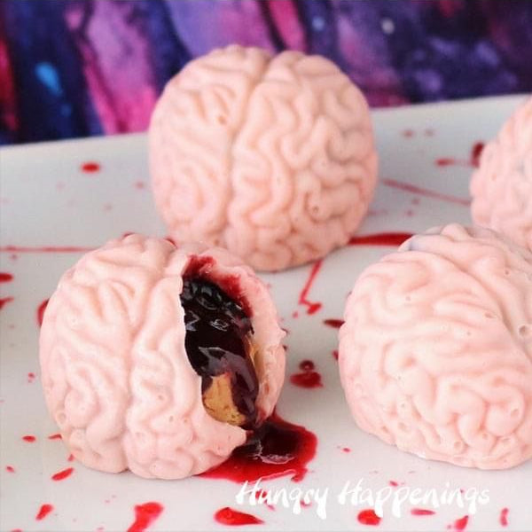 Molde de silicón cerebro 10 cavidades Halloween 🧠