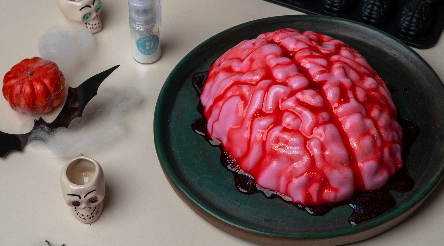 Molde de silicón cerebro jumbo Halloween 🧠