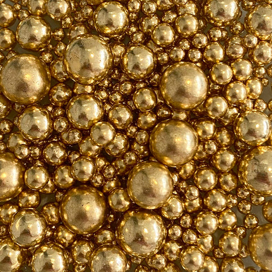 Mix de Perlas Metálicas Oro