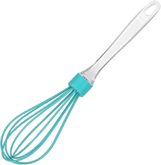 Batidor de Globo Silicona color pastel, mango transparente