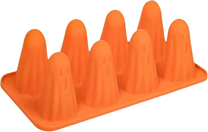 Molde de silicón de fantasma 3D 8 cavidades Halloween  👻