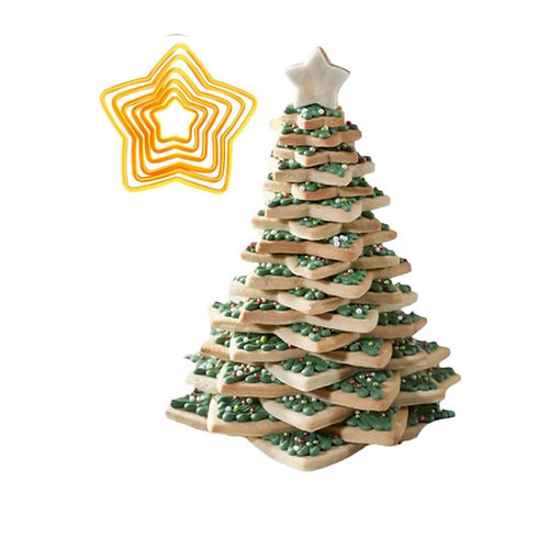 Set 6 Cortadores Estrella para Árbol Navidad