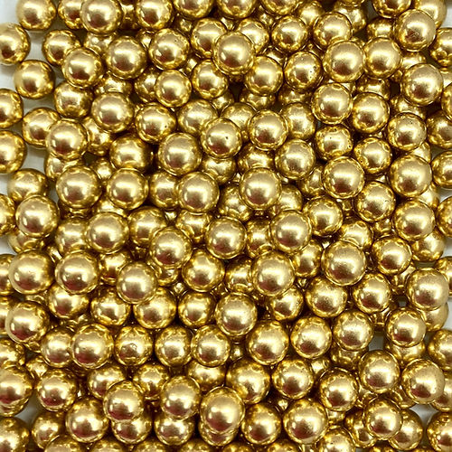 Perla Mediana Metálica Oro (7mm)