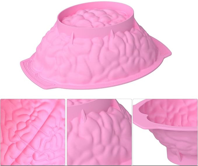 Molde de silicón cerebro jumbo Halloween 🧠