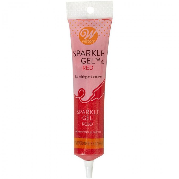 Tubo Gel Sparkle Wilton Rojo