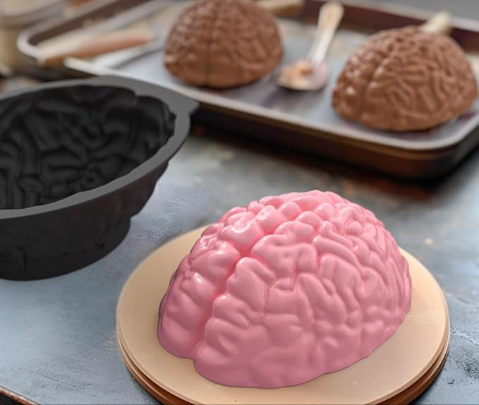 Molde de silicón cerebro jumbo Halloween 🧠