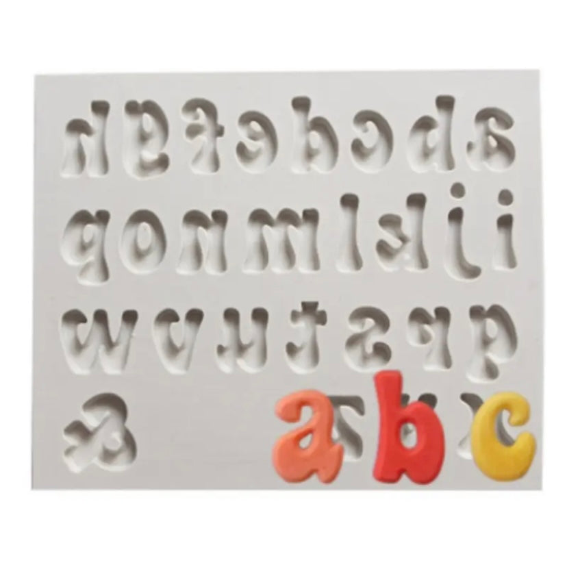 Molde de silicon letras ABC (minúsculas)