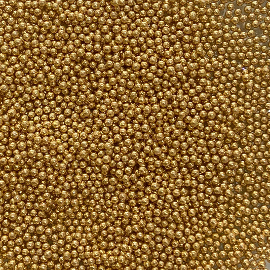 Perla Mini Metálica Oro (2mm)