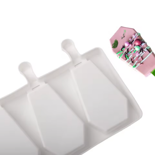 Molde de silicón para paletas ataud 4 cavidades Halloween ⚰️