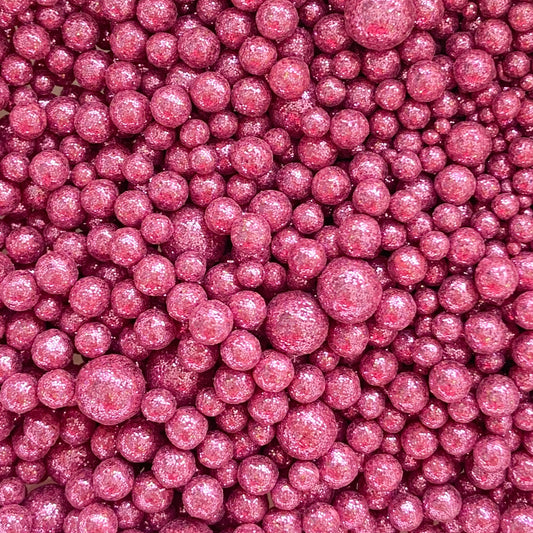 Perlas Diamantadas Rosa Pastel