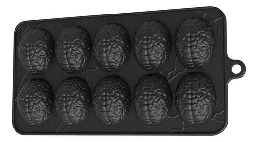 Molde de silicón cerebro 10 cavidades Halloween 🧠