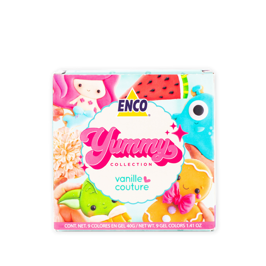 Kit 9 colores en gel Yummy Collection 40g - ENCO