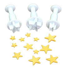 Cortadores Eyectores Estrellas 3 pzas