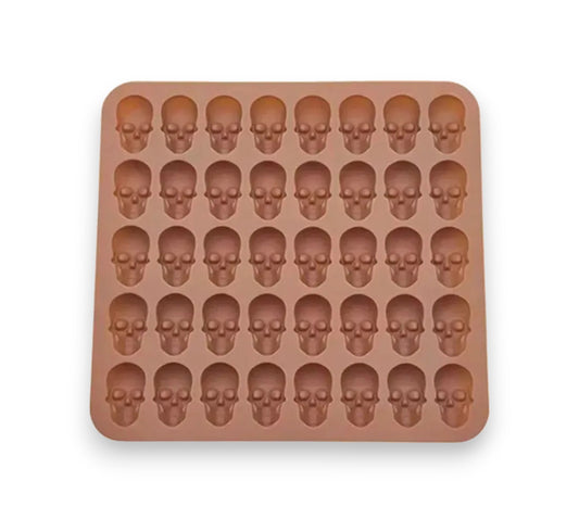 Molde de silicón cráneos 40 cavidades Halloween 💀