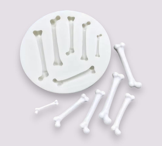 Molde de silicón huesos, huesitos Halloween para fondant 🦴