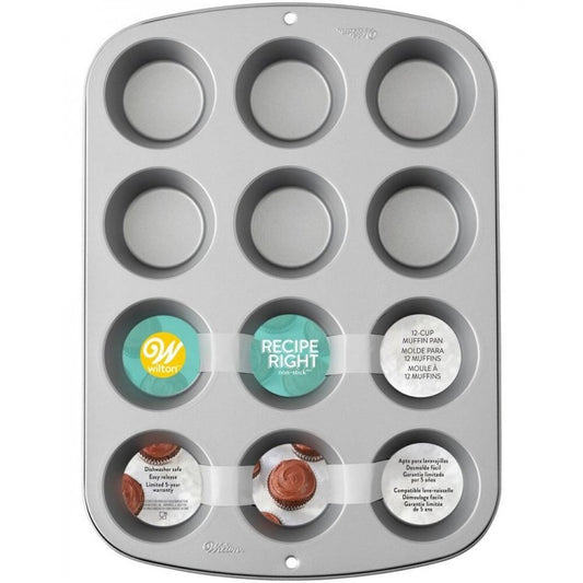 Molde Cupcake Antiadherente 12 cav Wilton