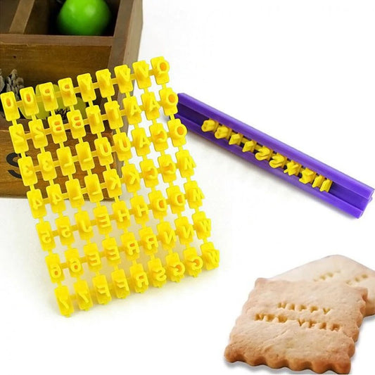 Marcador Sello Letras Números Galletas Fondant Abecedario Mini