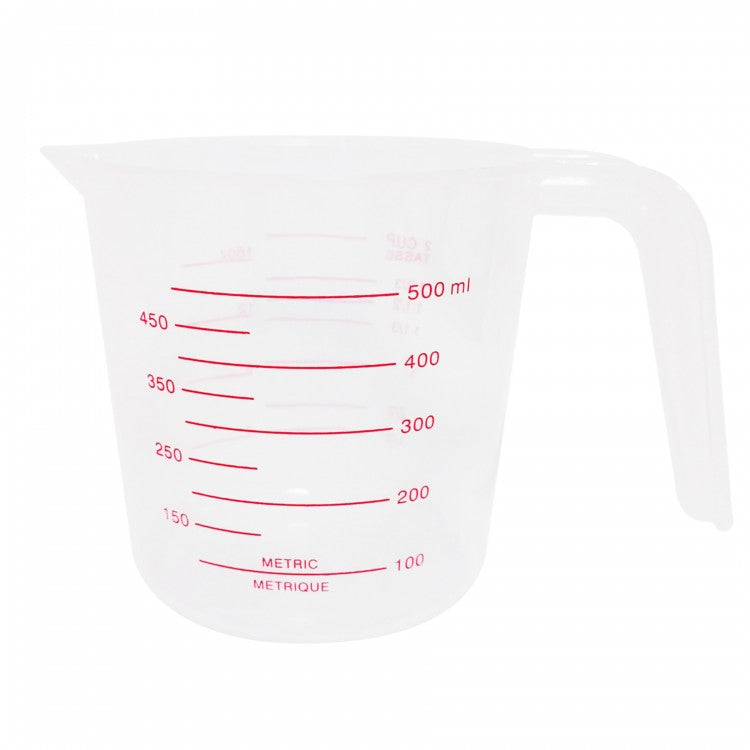 Taza medidora 500 ml plástico