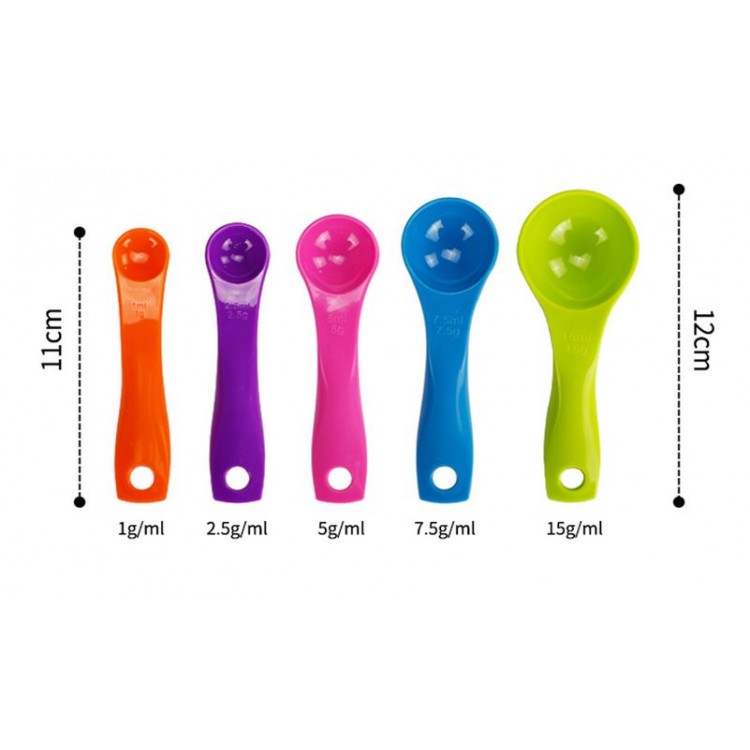 Juego 5 pz Cucharas medidoras